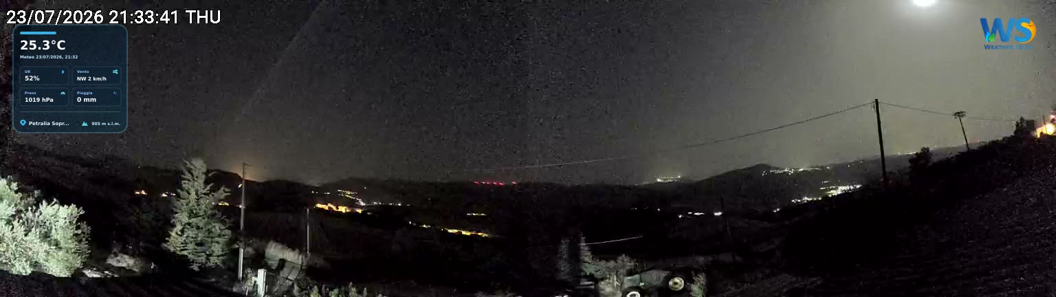 immagine della webcam nei dintorni di Castellana Sicula: webcam Petralia Soprana